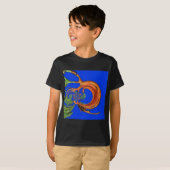Gebogen Acacia met Kaleidoscopische bladeren Art P T-shirt (Voorkant volledig)