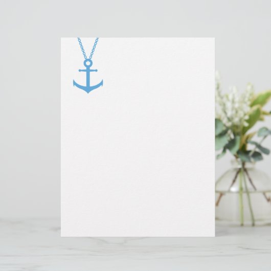 gebogen anker briefhoofd (Staand voorkant)