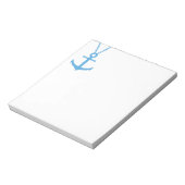 gebogen anker notitieblok (Linkerzijde)