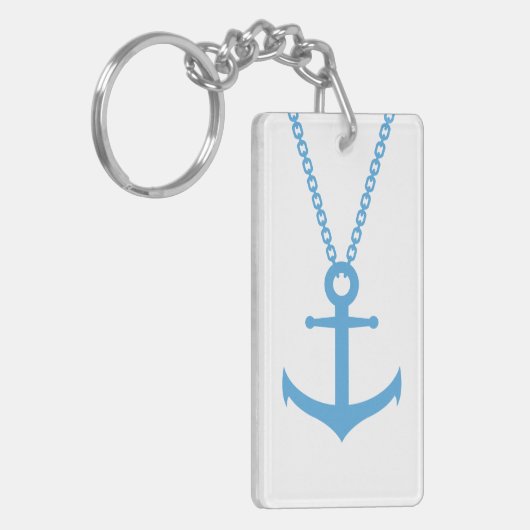 gebogen anker sleutelhanger (Voorkant Links)
