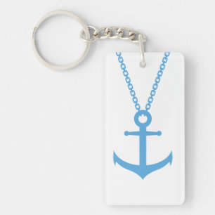 gebogen anker sleutelhanger