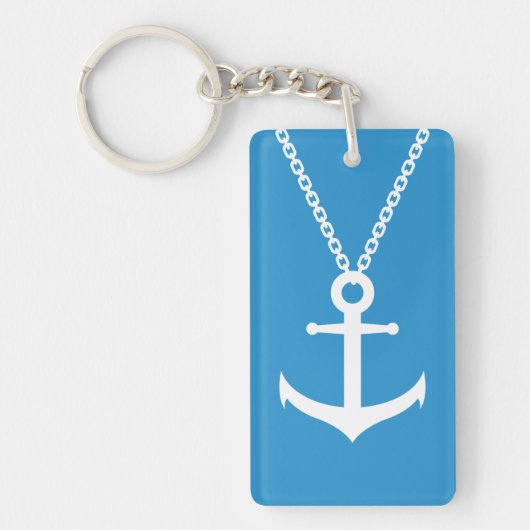 gebogen anker sleutelhanger (Voorkant)