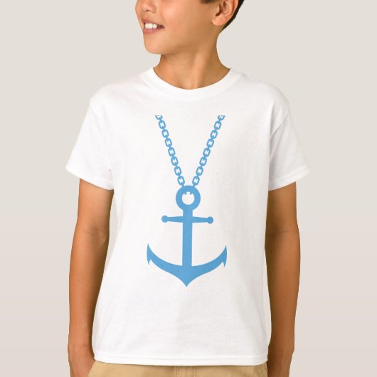 gebogen anker t-shirt (Voorkant)