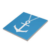 gebogen anker tegeltje (Zijkant)