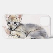 gebogen Arabische Wolf Pup 2009 Case-Mate iPhone Case (Achterkant (horizontaal))