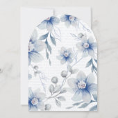 Gebogen Baby Heeft Net Ja Gezegd Witte Bloemachtig Kaart (Achterkant)