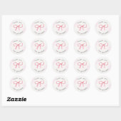 Gebogen bedankt sticker 🎀 (Vel)