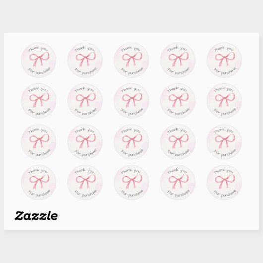 Gebogen bedankt sticker 🎀 (Vel)