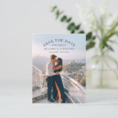 Gebogen Bewaar de datum Fotoaankondiging Aankondiging (Staand voorkant)