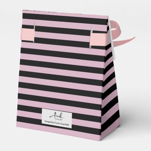 Gebogen brug Waterverf schilderij Housewarming Bedankdoosjes (Achterkant)