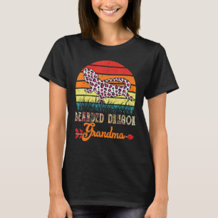  gebogen draak Grandma Flower Leopard Beer T-shirt