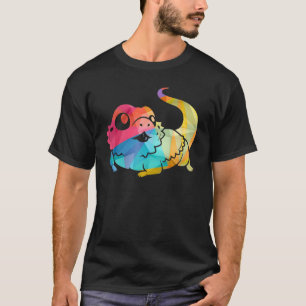  gebogen draak Reptiel Dierlijke afbeelding Po T-shirt