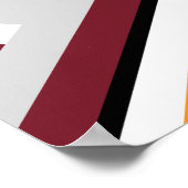 Gebogen en hoekig abstract ontwerp poster (Hoek)