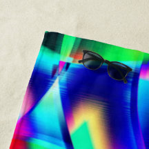 Gebogen en zeer kleurrijke vormen, groen overheers