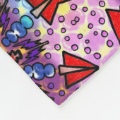 gebogen fleece deken (Hoek)