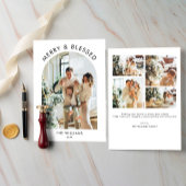 Gebogen foto Kerst Kaart Moderne minimalistische K