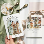 Gebogen foto Kerst Kaart Moderne minimalistische K