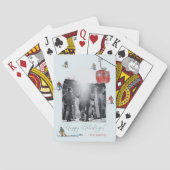 Gebogen foto skiën speelkaart pokerkaarten (Achterkant)