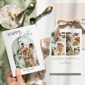 Gebogen Foto Vakantie Kaart Foto Kerst Kaart