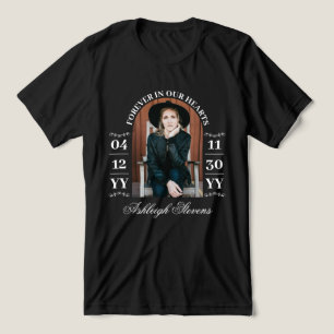 Gebogen foto Voeg data toe voor altijd in ons hart Tri-Blend Shirt