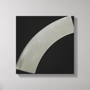 gebogen gedeelte van hoogzuiver titaanmetaal bord canvas afdruk
