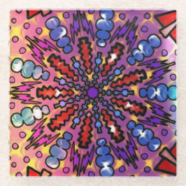 gebogen glazen onderzetter