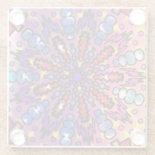 gebogen glazen onderzetter (Achterkant)