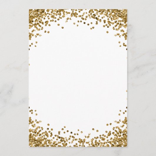 Gebogen Goud Glitter Wit Menu (Achterkant)