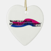 gebogen hart/bil-pride keramisch ornament (Rechts)