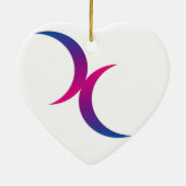 gebogen hart/bil-pride keramisch ornament (Achterkant)