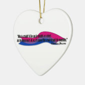 gebogen hart/bil-pride keramisch ornament (Links)