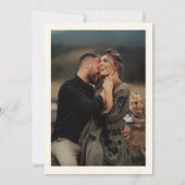 Gebogen headline foto bruiloft uitnodiging (Achterkant)