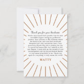 Gebogen Klasse van Afstuderen Foto Bedankkaart (Achterkant)