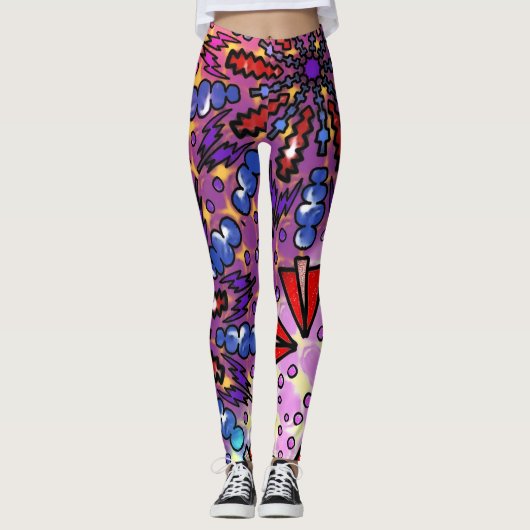 gebogen leggings (Voorkant)
