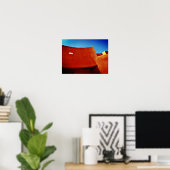 gebogen lijnen poster (Thuiskantoor)