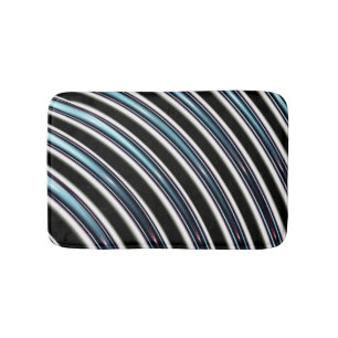 gebogen lijnen sluiten een fractal op badmat