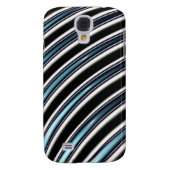 gebogen lijnen sluiten een fractal op Case-Mate samsung galaxy hoesje (Achterkant)