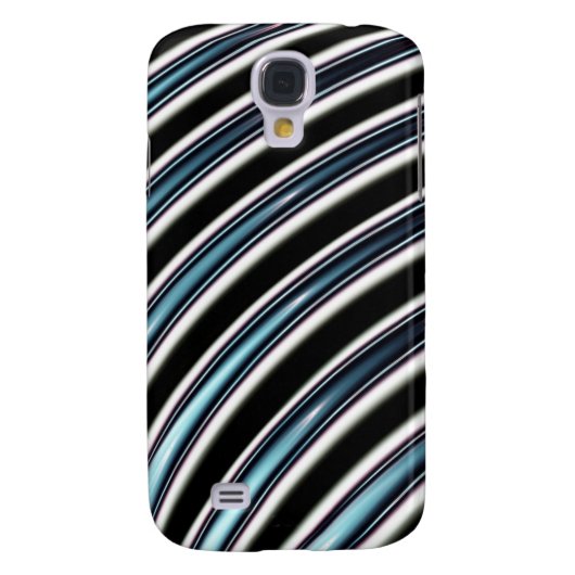 gebogen lijnen sluiten een fractal op Case-Mate samsung galaxy hoesje (Achterkant)