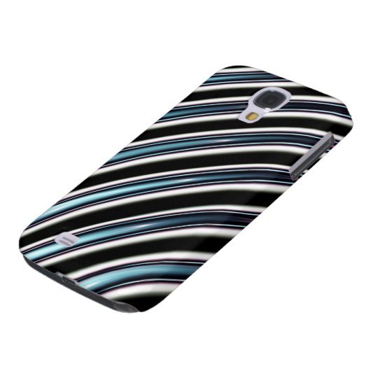 gebogen lijnen sluiten een fractal op Case-Mate samsung galaxy hoesje (Onderkant)