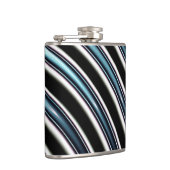 gebogen lijnen sluiten een fractal op heupfles (Rechts)