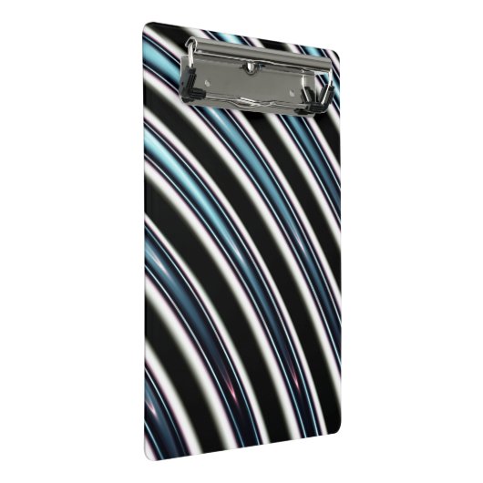 gebogen lijnen sluiten een fractal op mini klembord (Schuin)