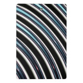 gebogen lijnen sluiten een fractal op mini klembord (Achterkant)