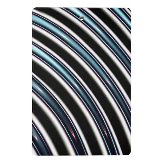 gebogen lijnen sluiten een fractal op mini klembord (Achterkant)