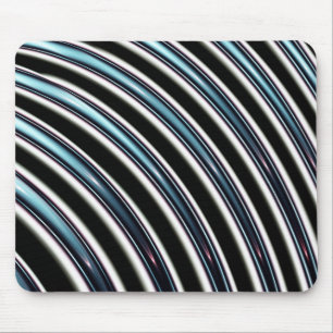 gebogen lijnen sluiten een fractal op muismat