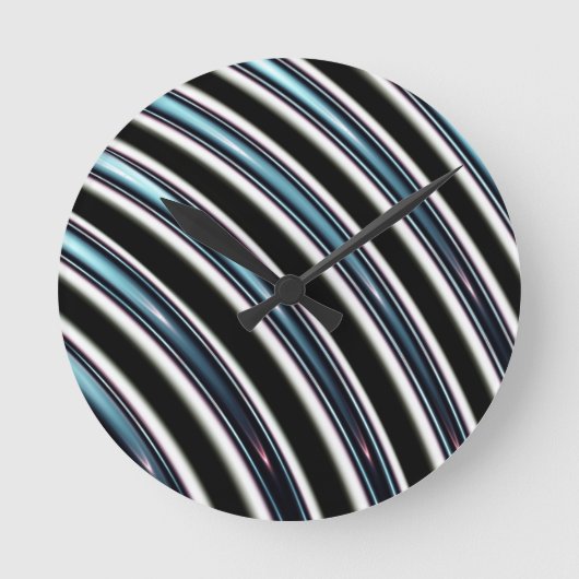 gebogen lijnen sluiten een fractal op ronde klok (Voorkant)