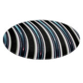 gebogen lijnen sluiten een fractal op snijplank (Hoek)