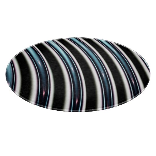 gebogen lijnen sluiten een fractal op snijplank (Hoek)