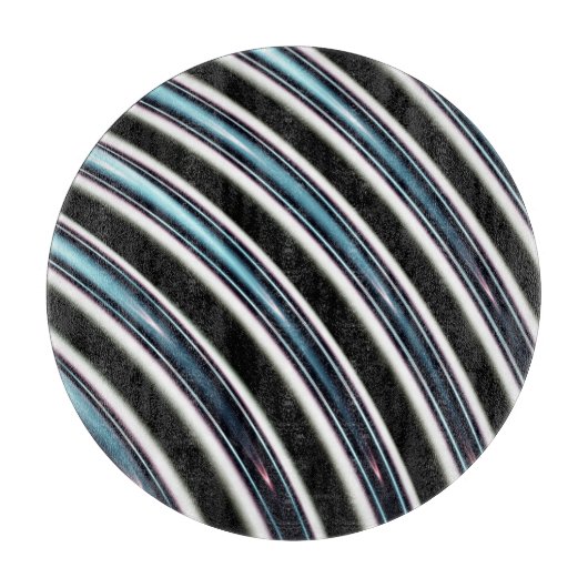 gebogen lijnen sluiten een fractal op snijplank (Voorkant)