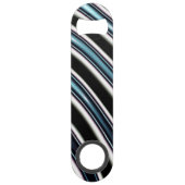 gebogen lijnen sluiten een fractal op speed flessenopener (Achterkant)