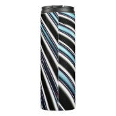 gebogen lijnen sluiten een fractal op thermosbeker (Achterkant)